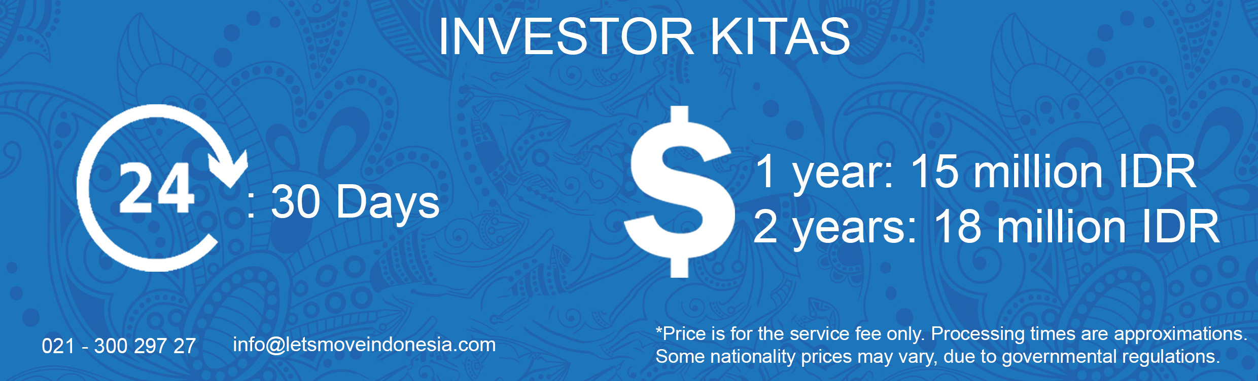 The Investor KITAS Available from LetsMoveIndonesia
