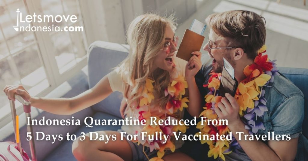 quarantine reduced from 5 days to 3 days for fully vaccinated travellers