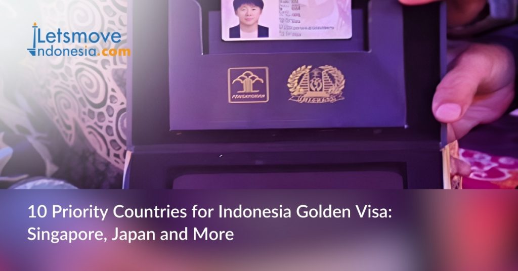 indonesia golden visa countires