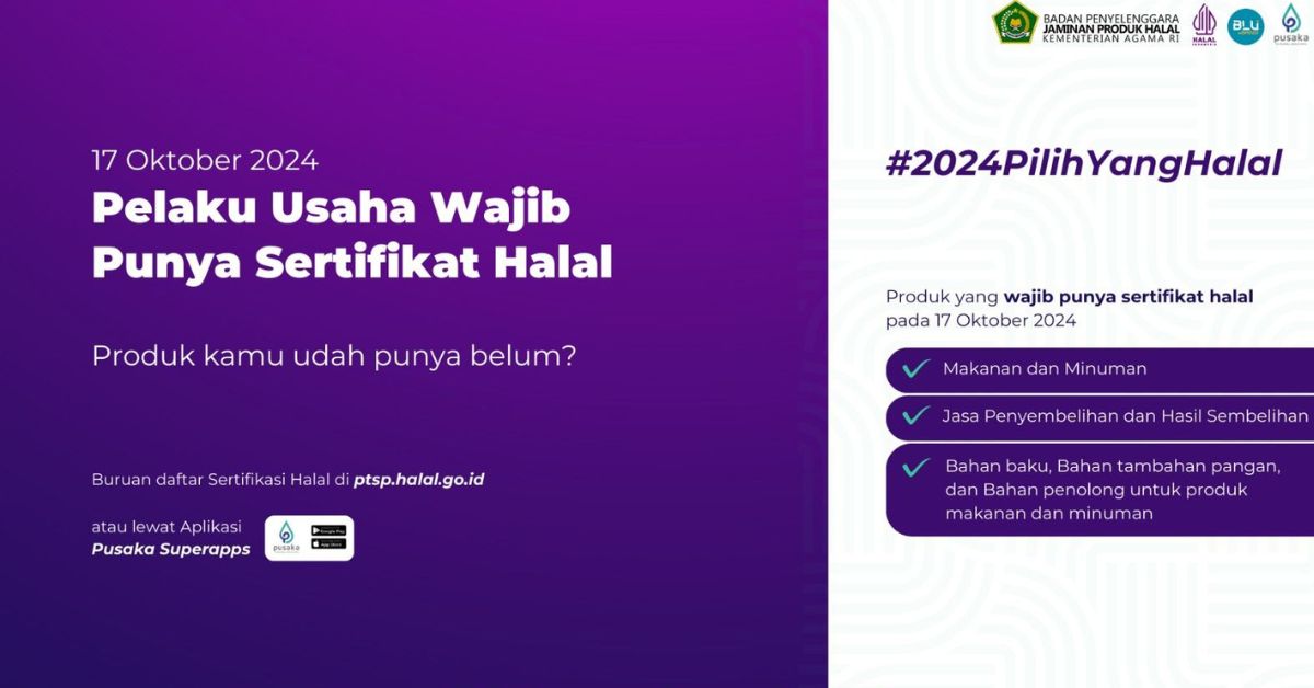 Businesses in Indonesia Must Have Halal Certification Starting from 18th October 2024