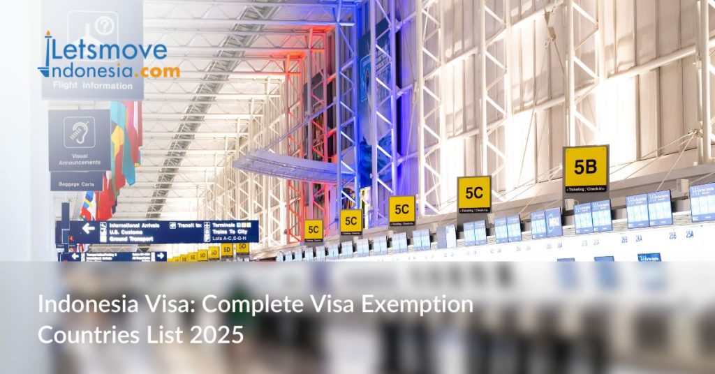 Indonesia Visa: Complete Visa Exemption Countries List 2025